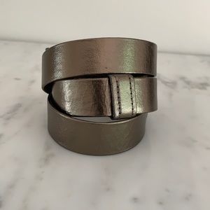 Alexis Kirk vintage bronze leather belt 34”